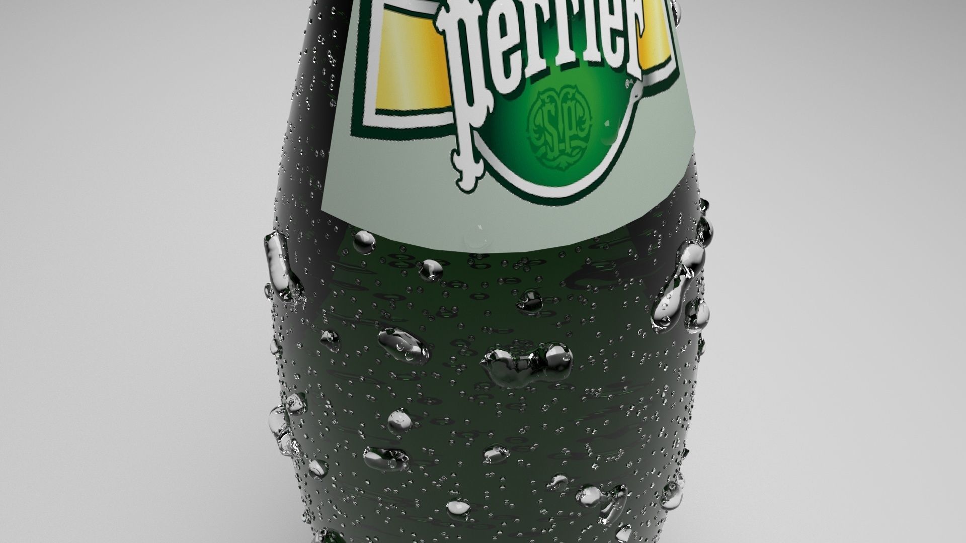 Perrier Water Bottle 3D model_7