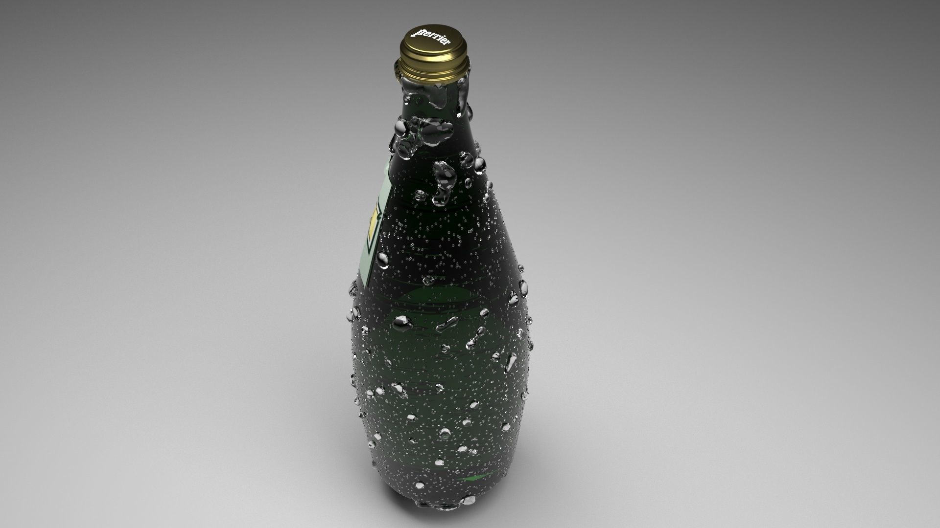 Perrier Water Bottle 3D model_1