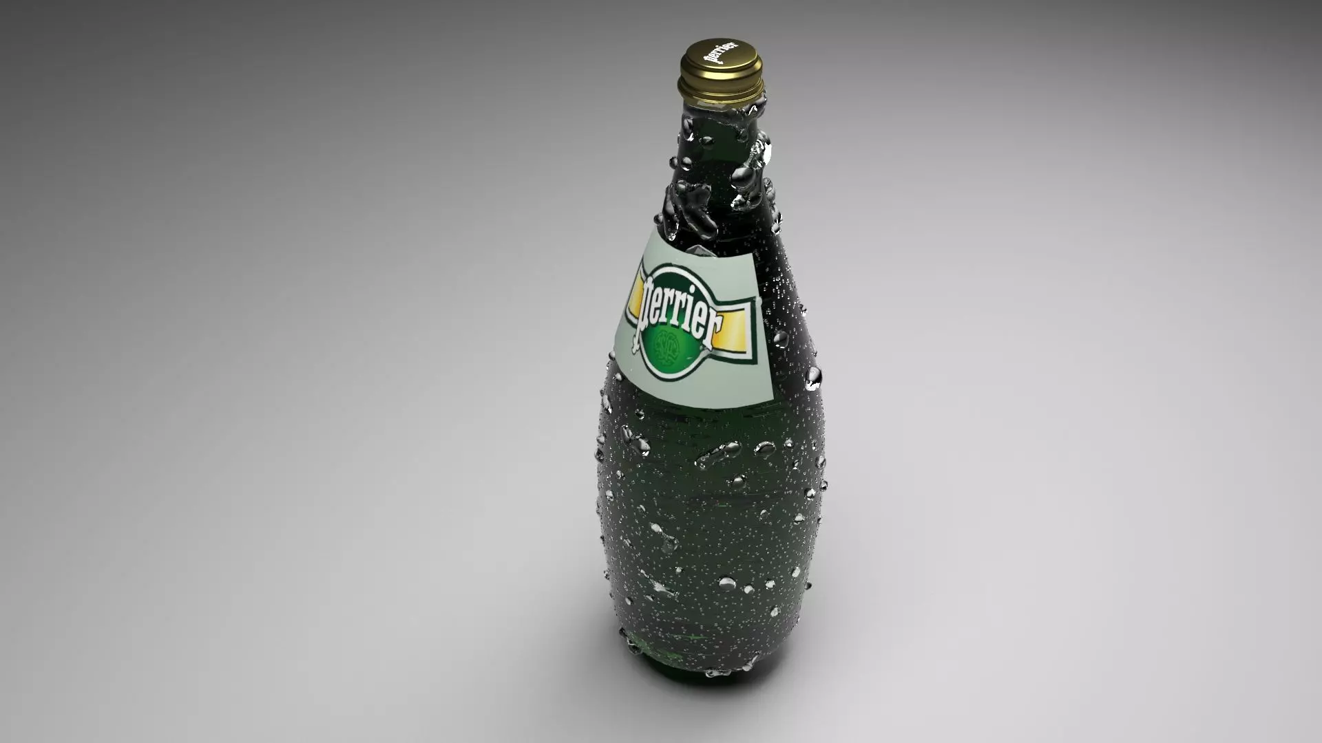 Perrier Water Bottle 3D model_0