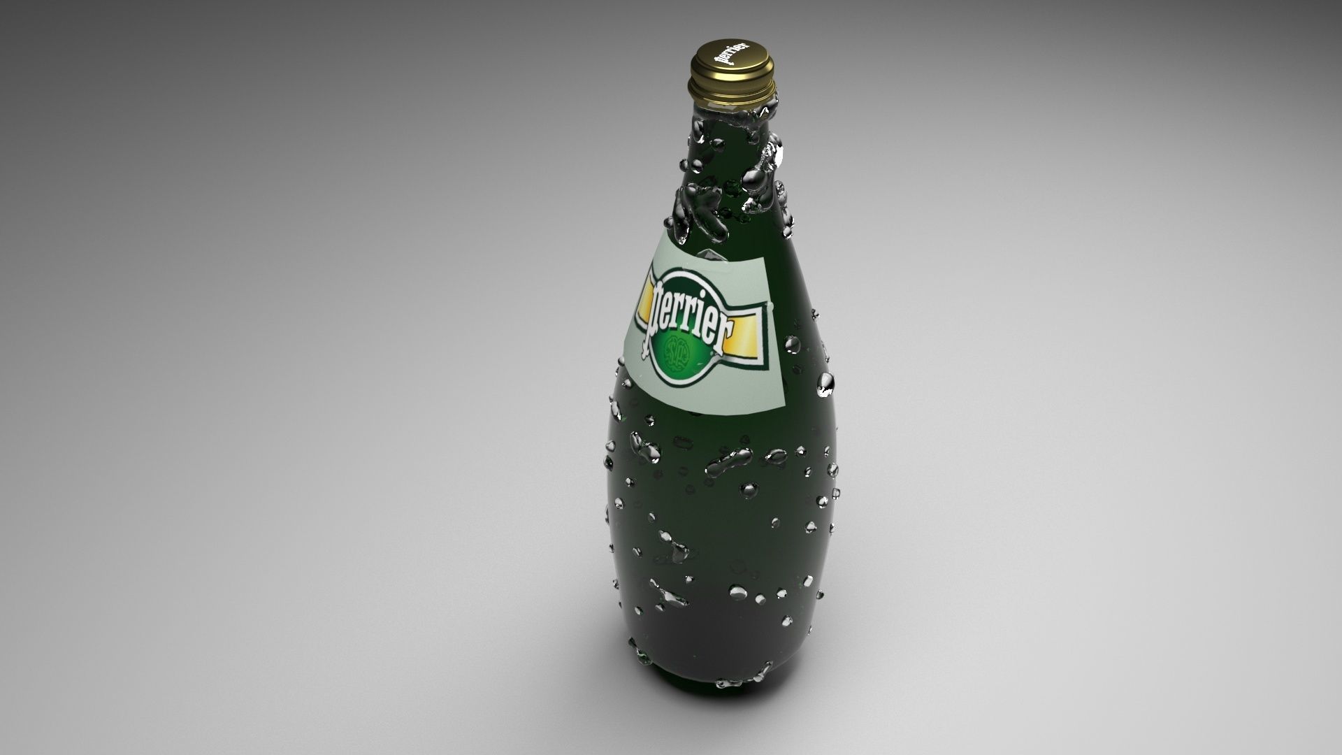 Perrier Water Bottle 3D model_20