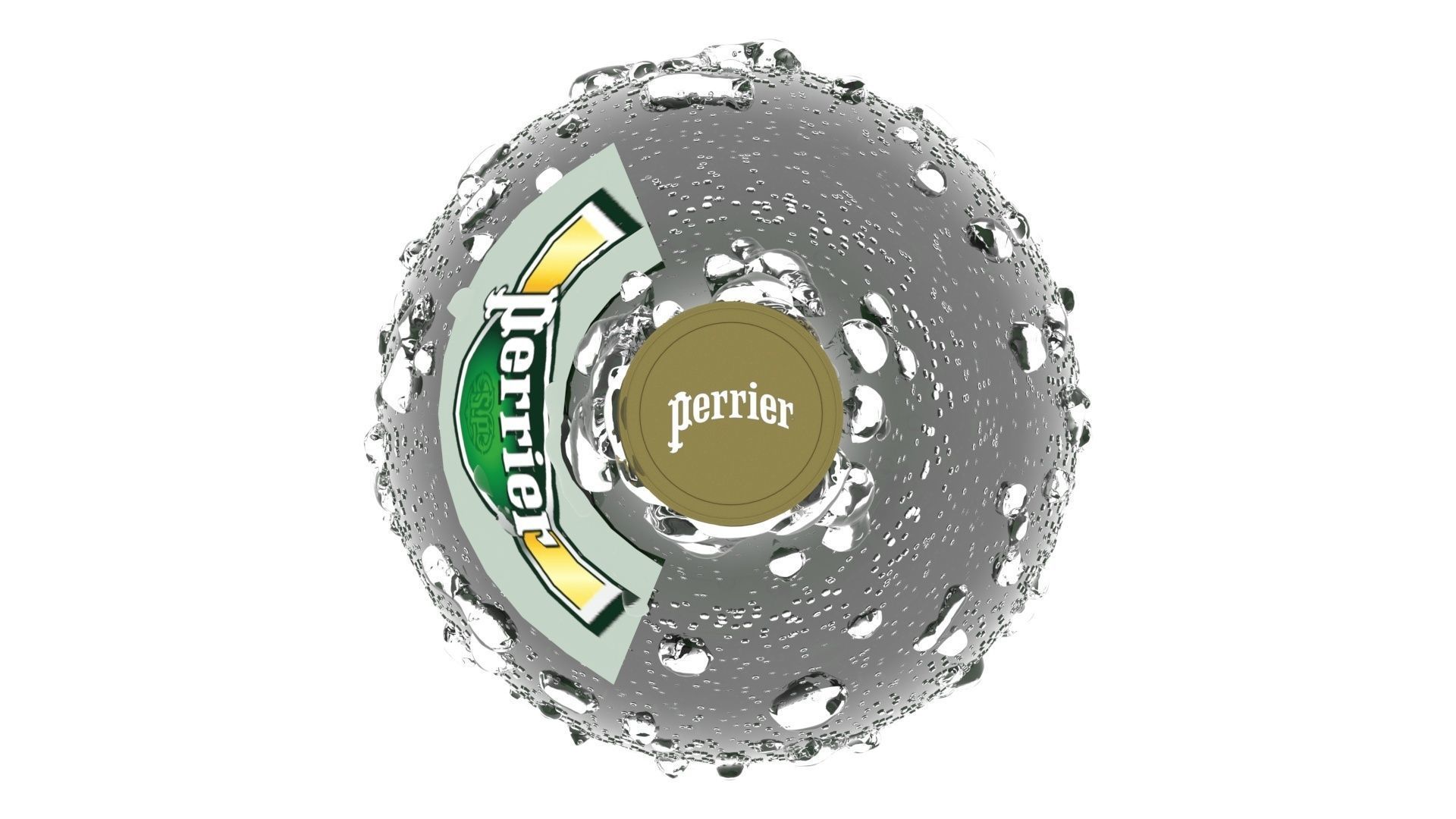 Perrier Water Bottle 3D model_30