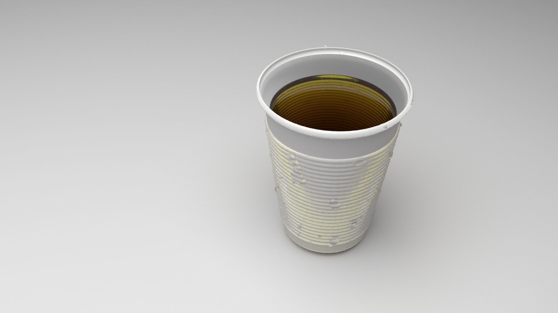 Plastic Cup With Cola 3D model_1