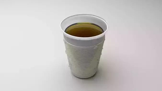 Plastic Cup With Cola 3D model Plastic Cup With Cola 3D model