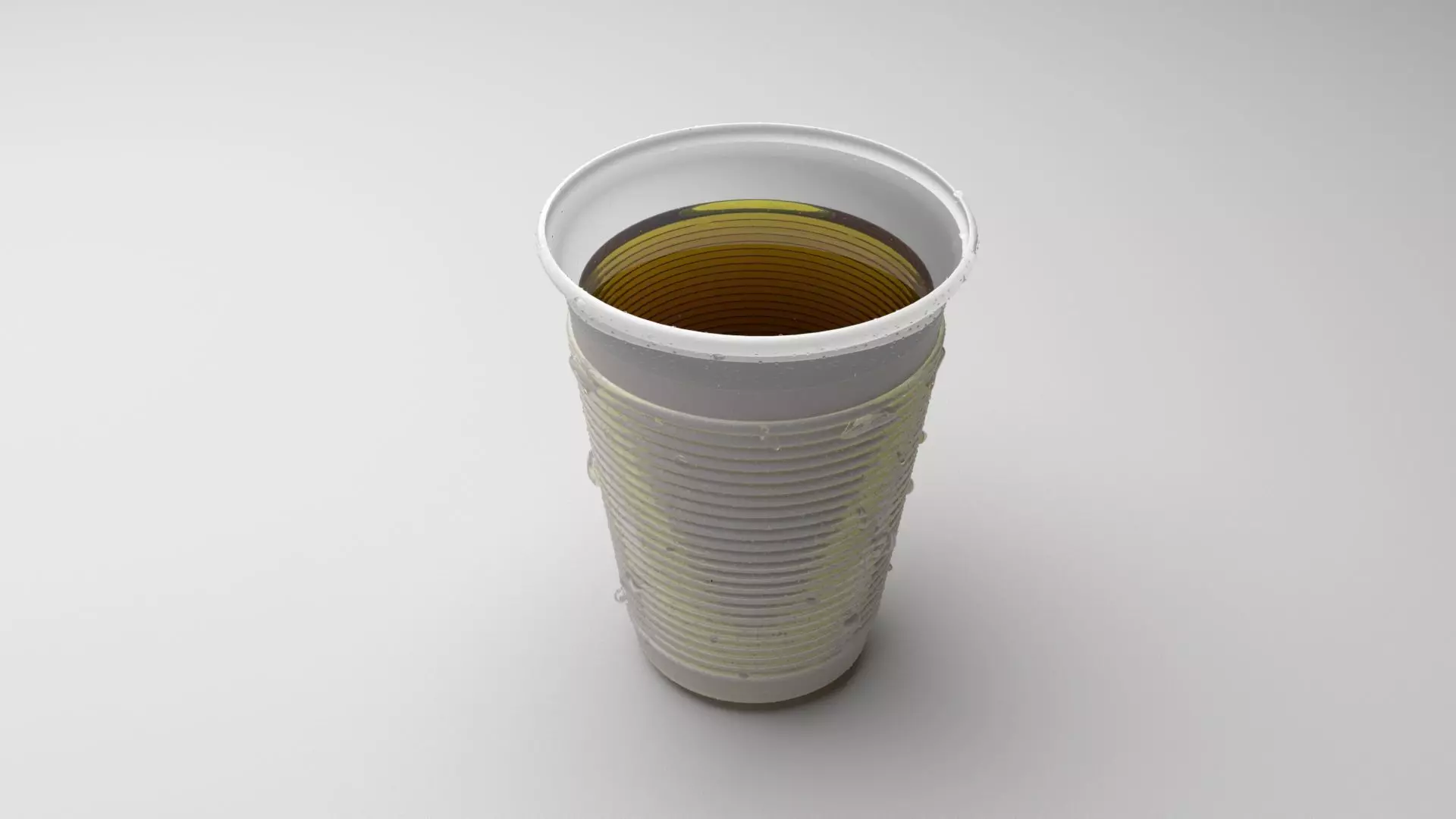 Plastic Cup With Cola 3D model_0