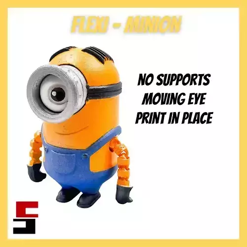 Minion FLEXI Articulated Minions Despicable Me 3D print model Minion FLEXI Articulated Minions Despicable Me 3D print model