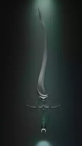Fantasy Elf Sword PBR Ready for UE5