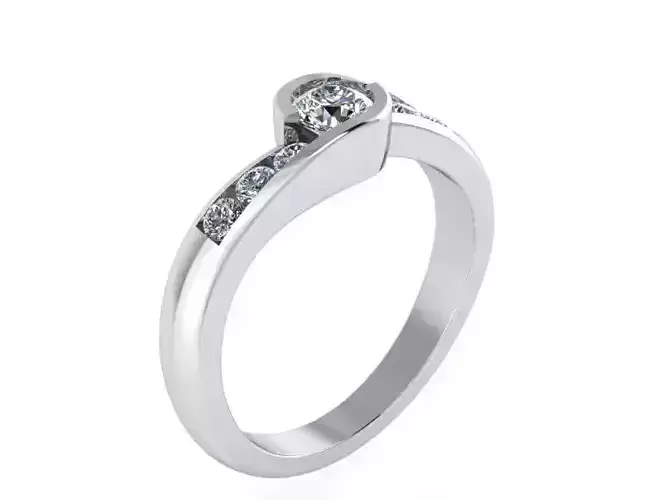 Wrapped Around Diamond Ring 1364