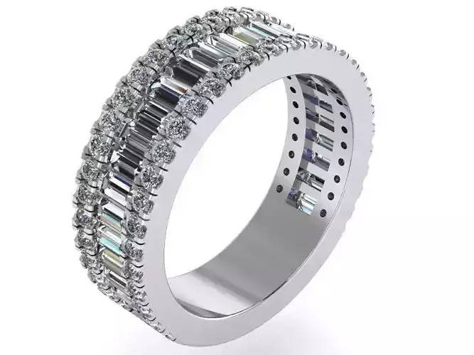 Baguette Cut Diamond Band 1368