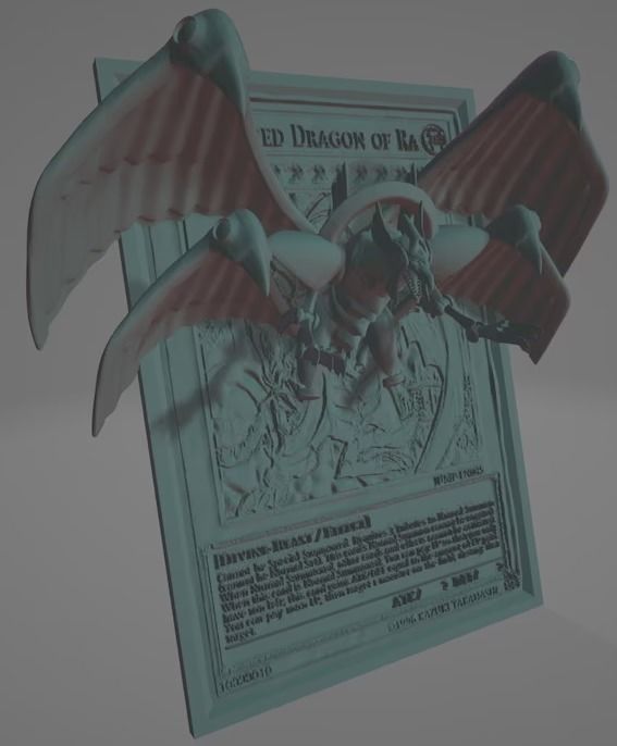 custom yugioh card printing Print your image' Playmat Winged Dragon of Ra 3D
