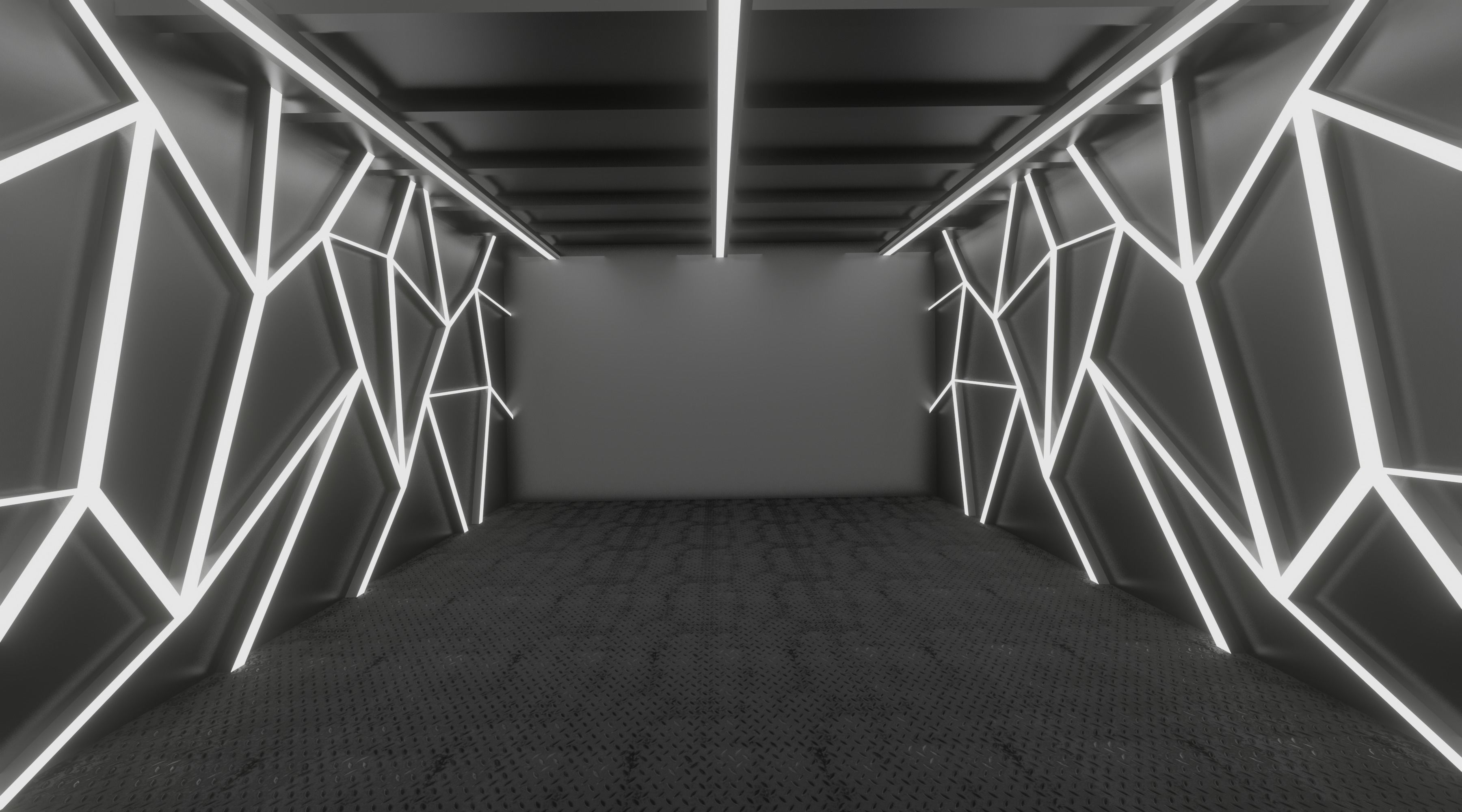 Car studio interior 3D model_3