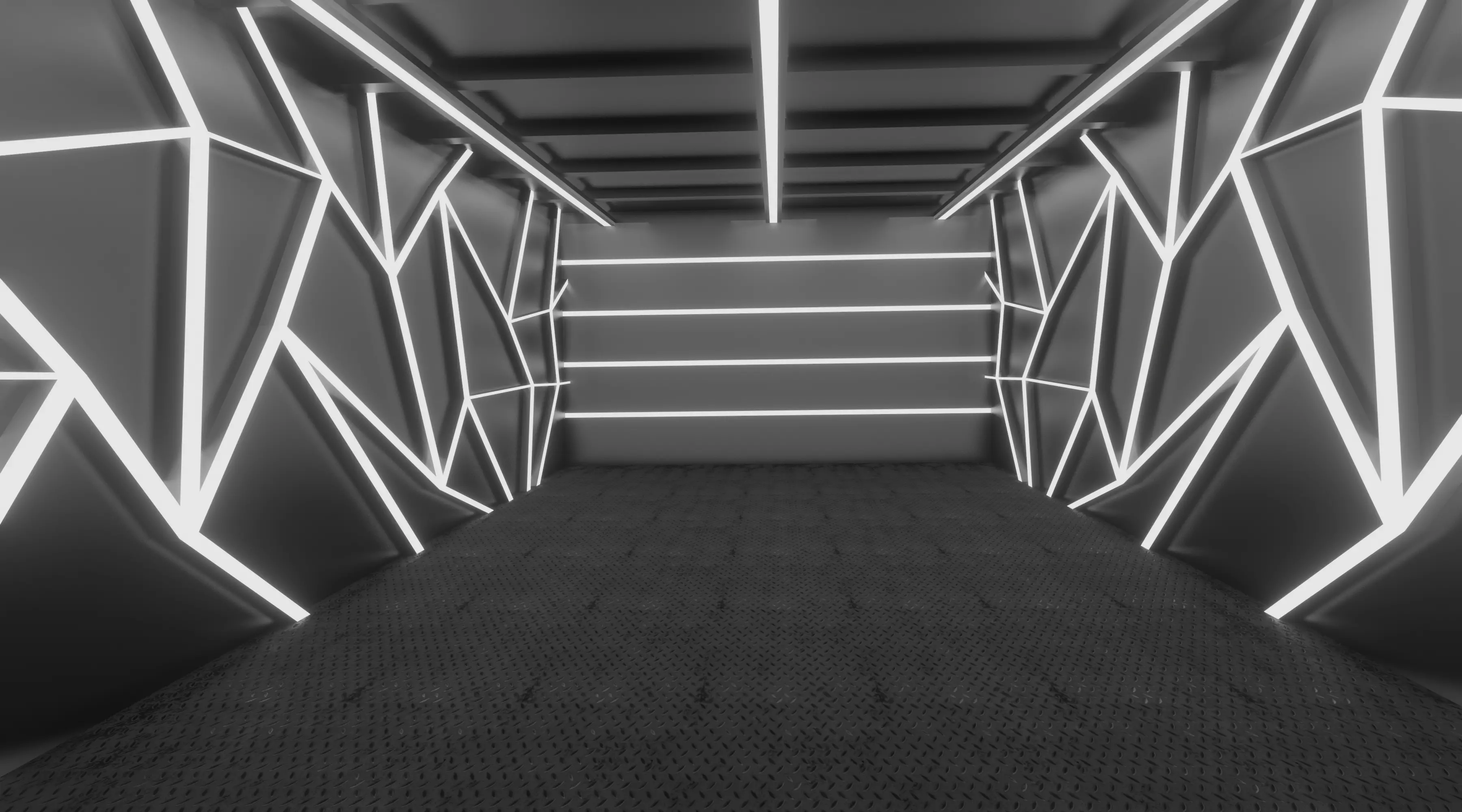 Car studio interior 3D model_0