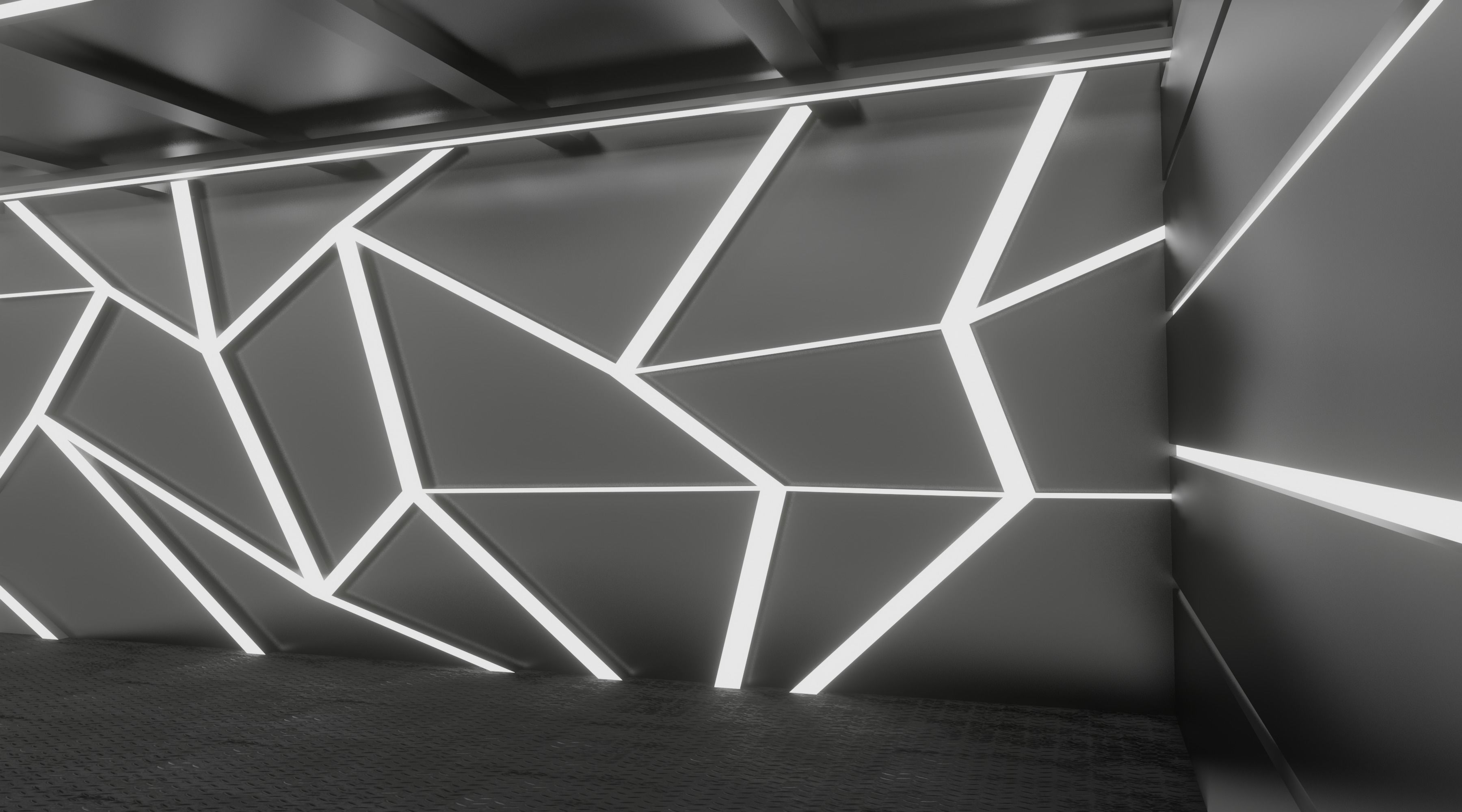 Car studio interior 3D model_4