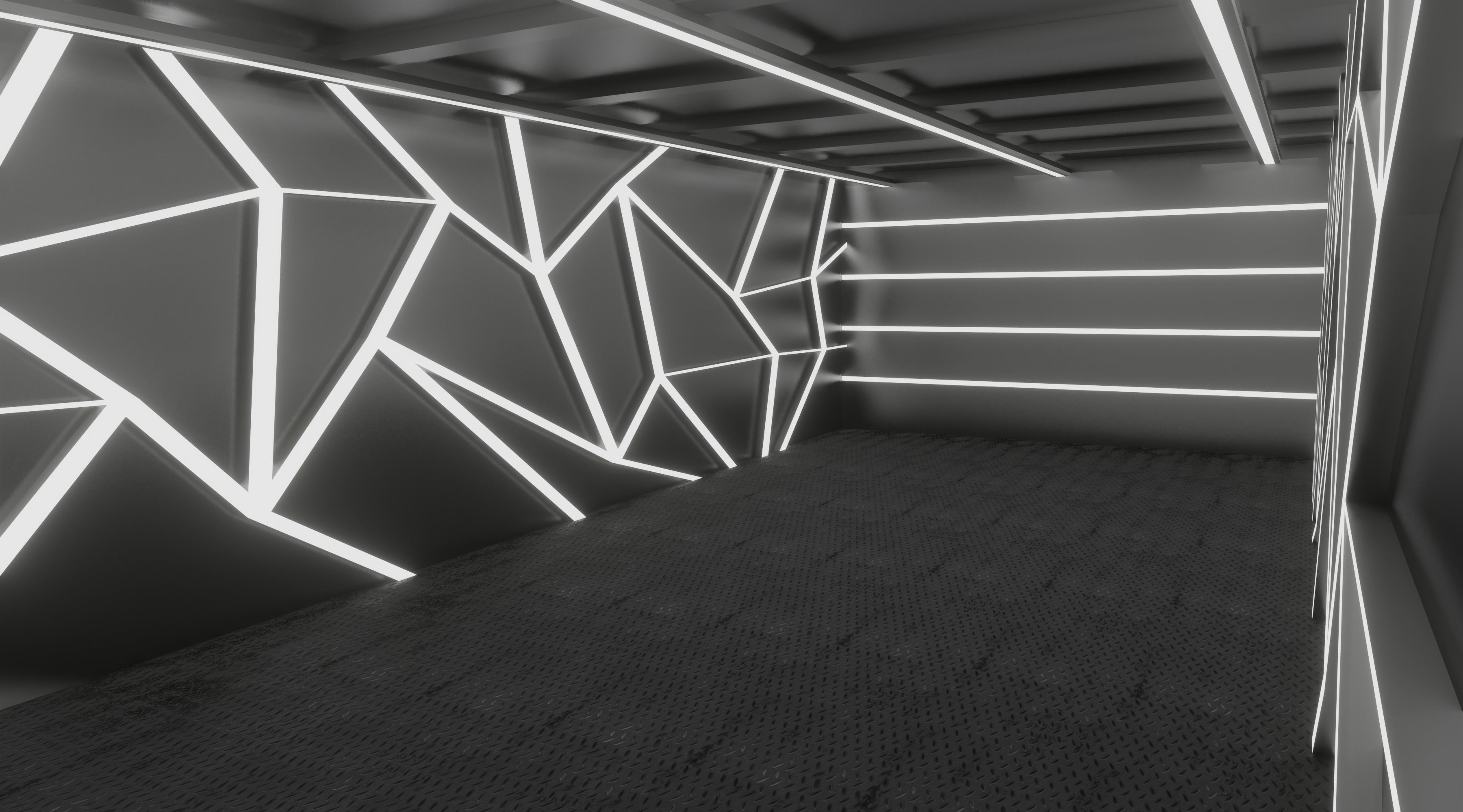 Car studio interior 3D model_1