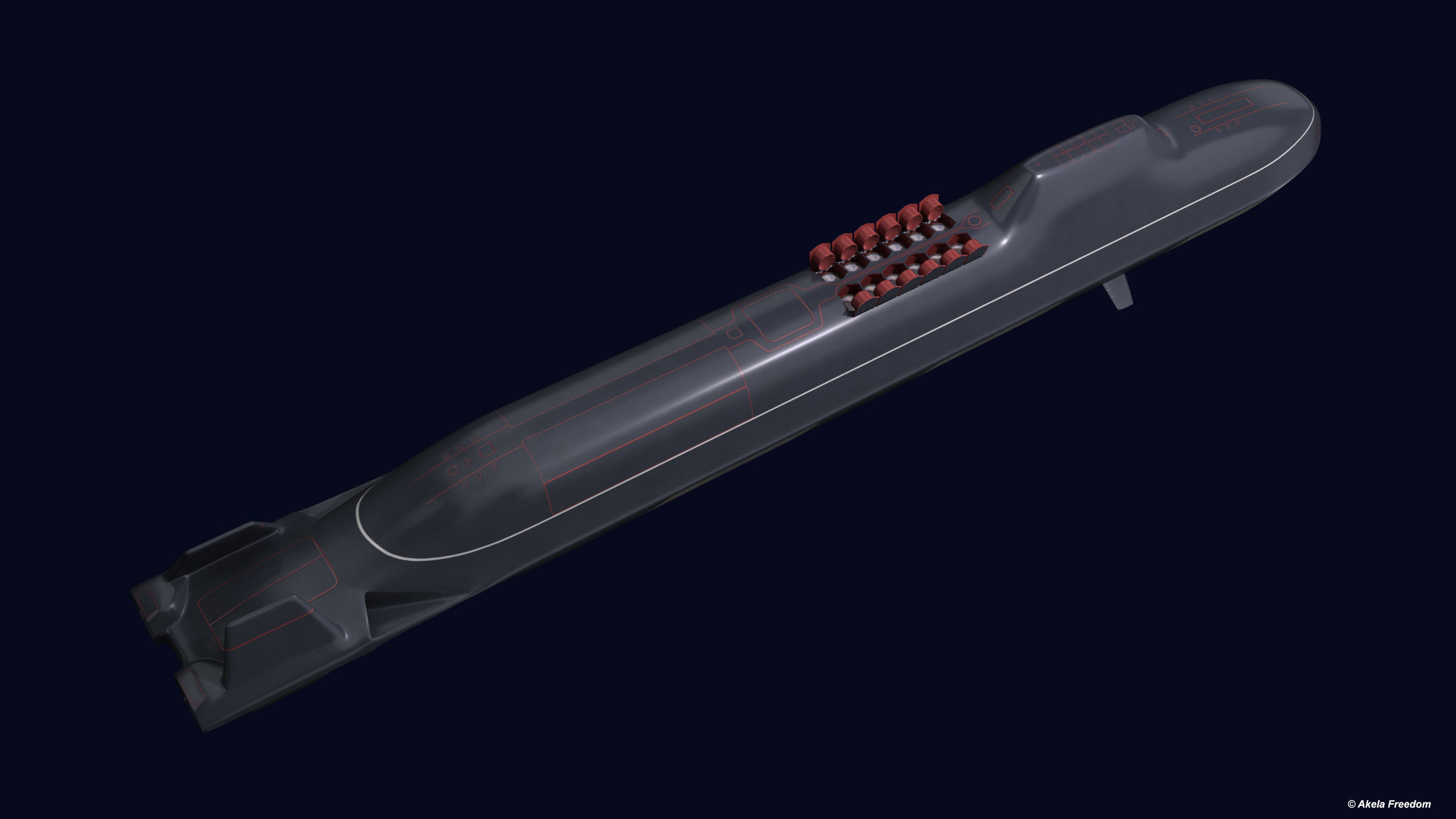Arcturus SSBN 3D model_9