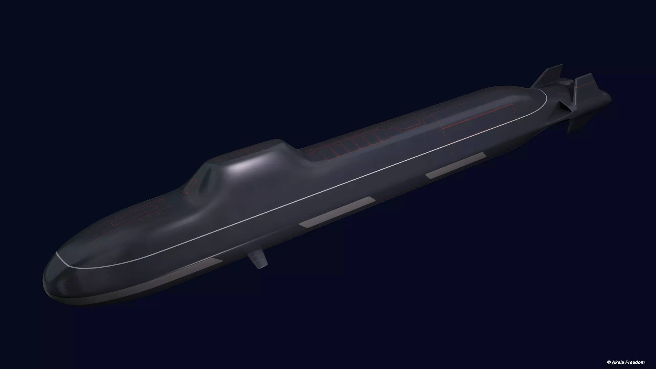 Arcturus SSBN 3D model_0