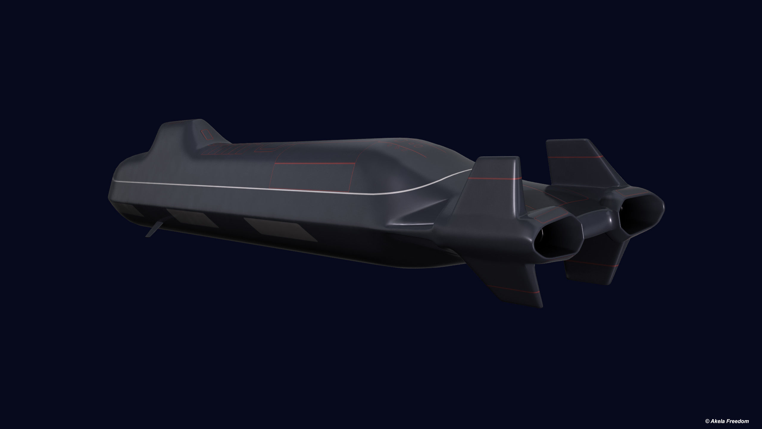 Arcturus SSBN 3D model_1