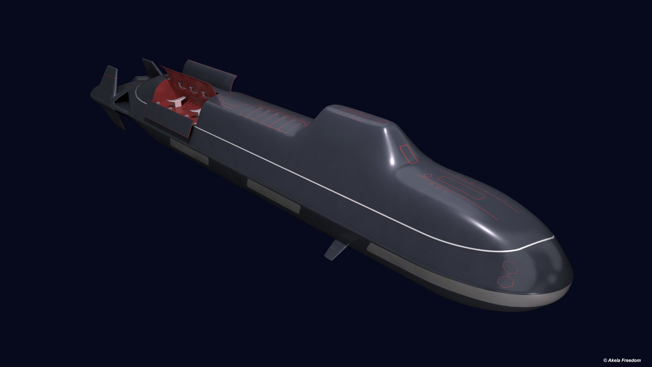 Arcturus SSBN 3D model_8