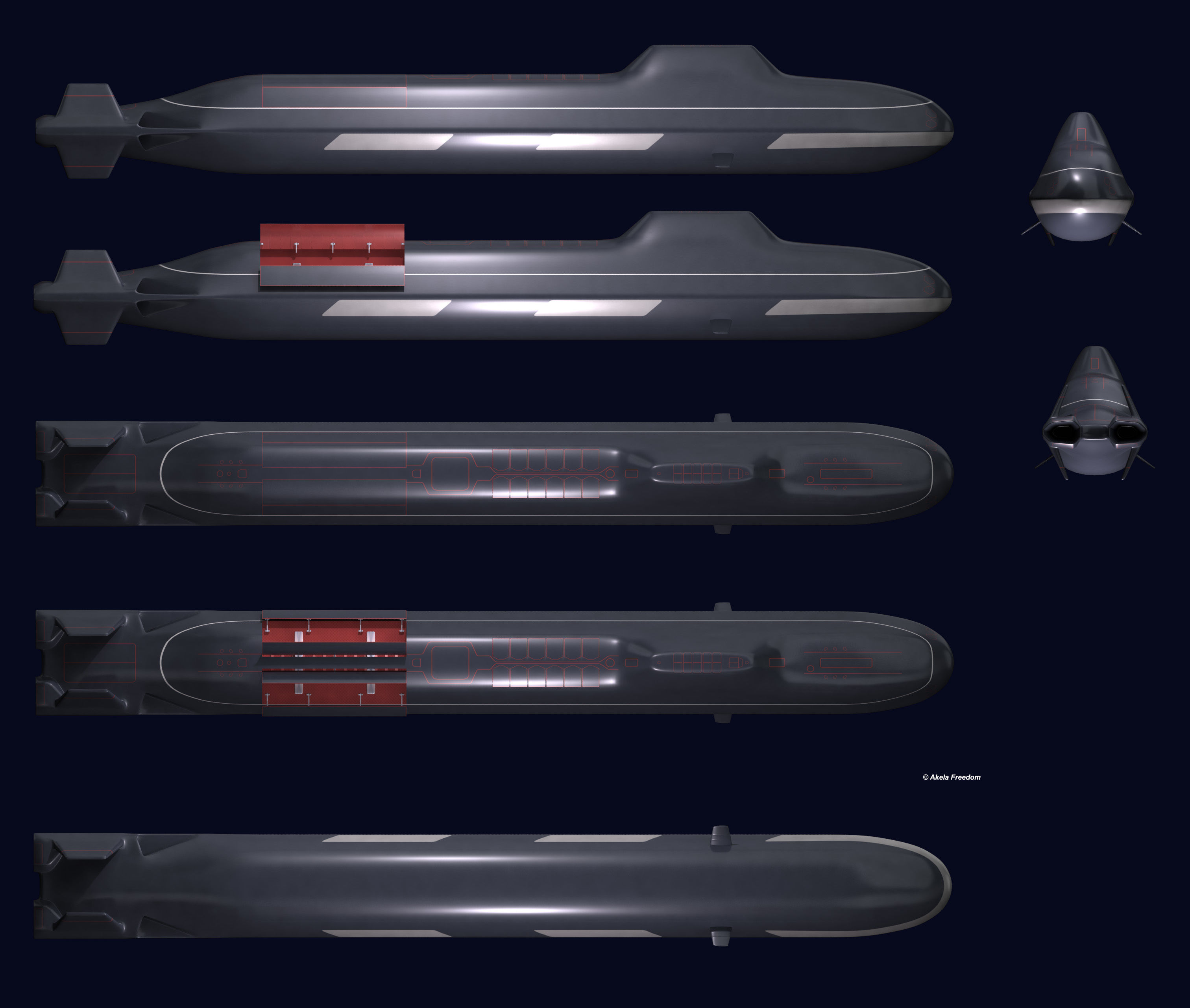 Arcturus SSBN 3D model_11