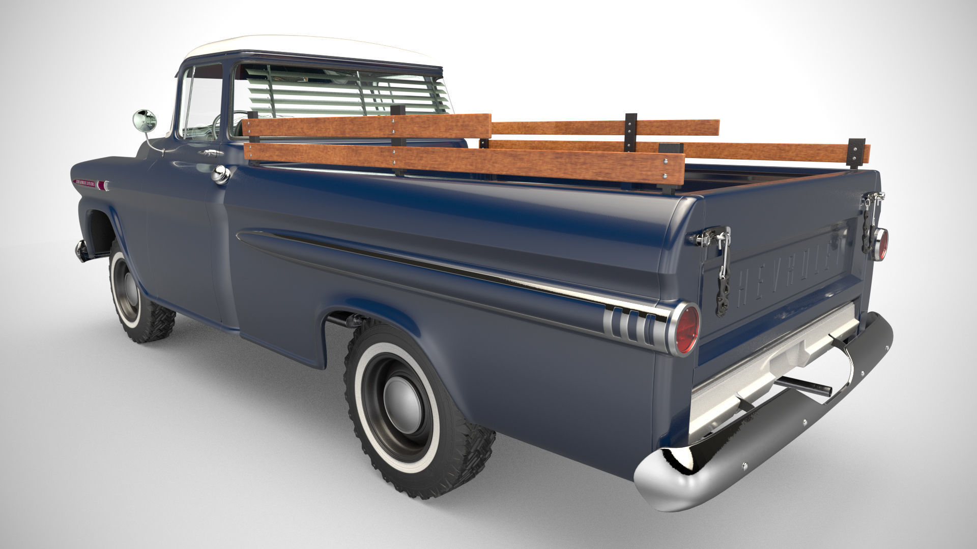 Chevrolet Apache 4x4  3D model_3