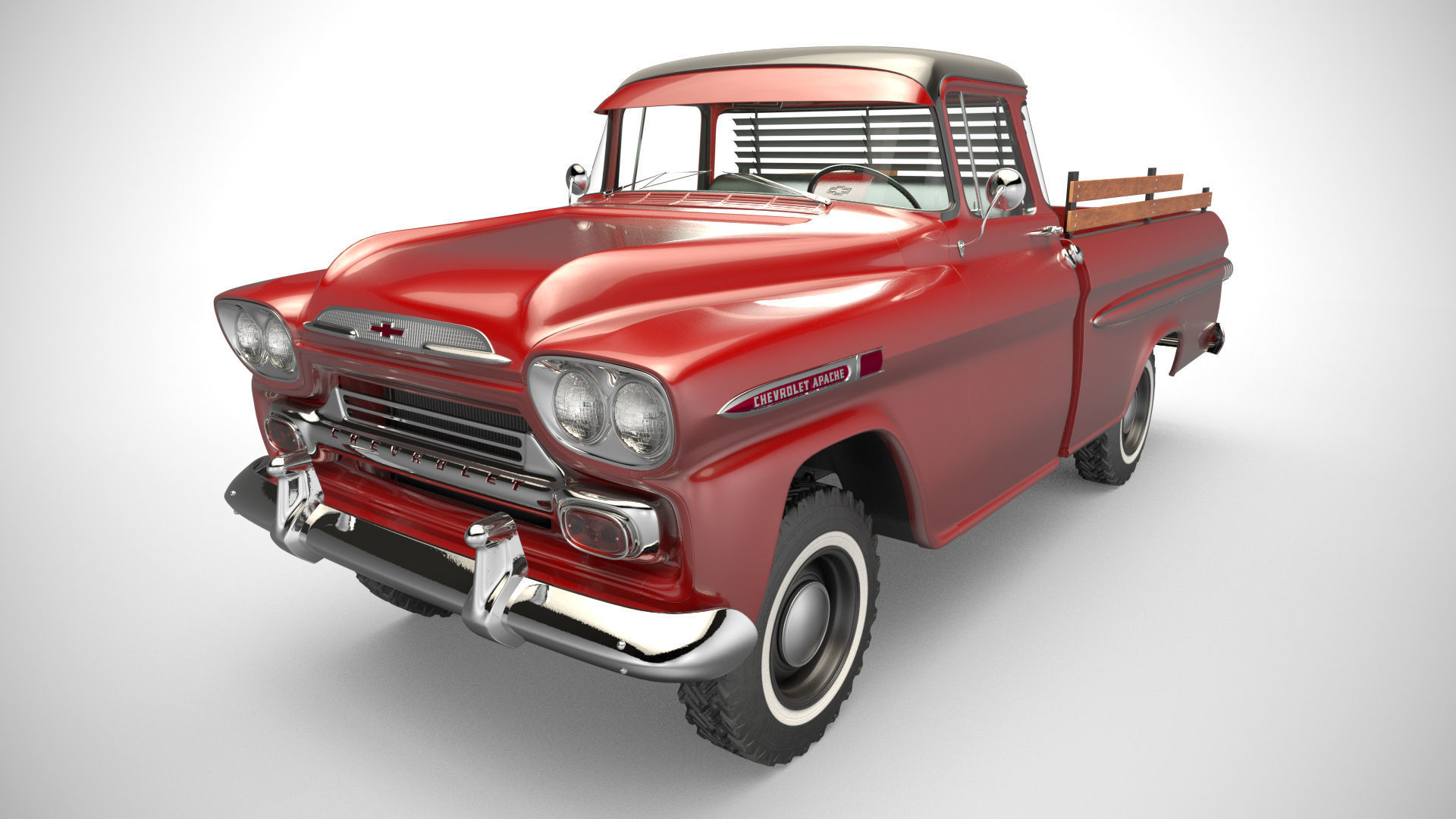 Chevrolet Apache 4x4  3D model_2