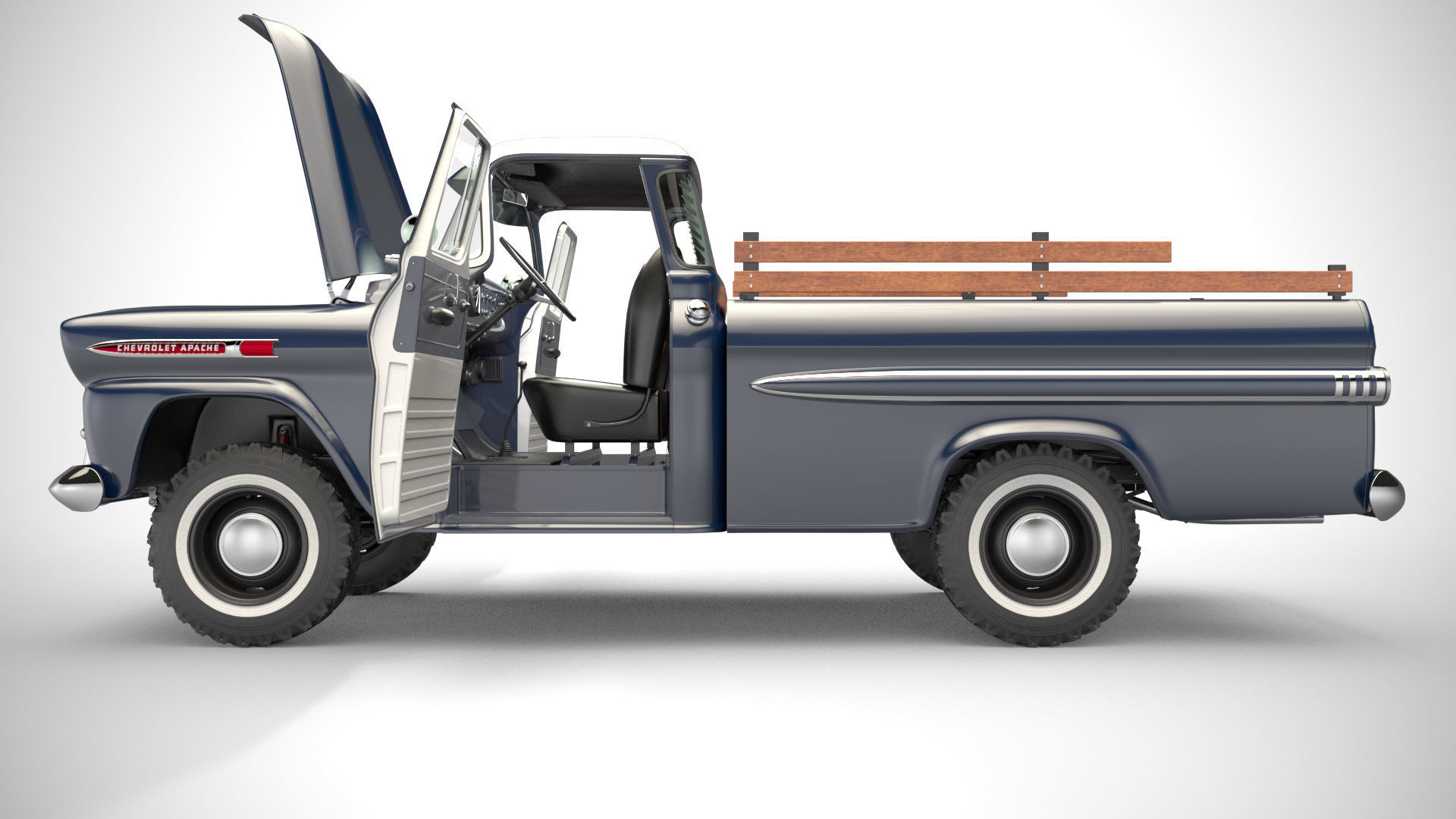 Chevrolet Apache 4x4  3D model_12
