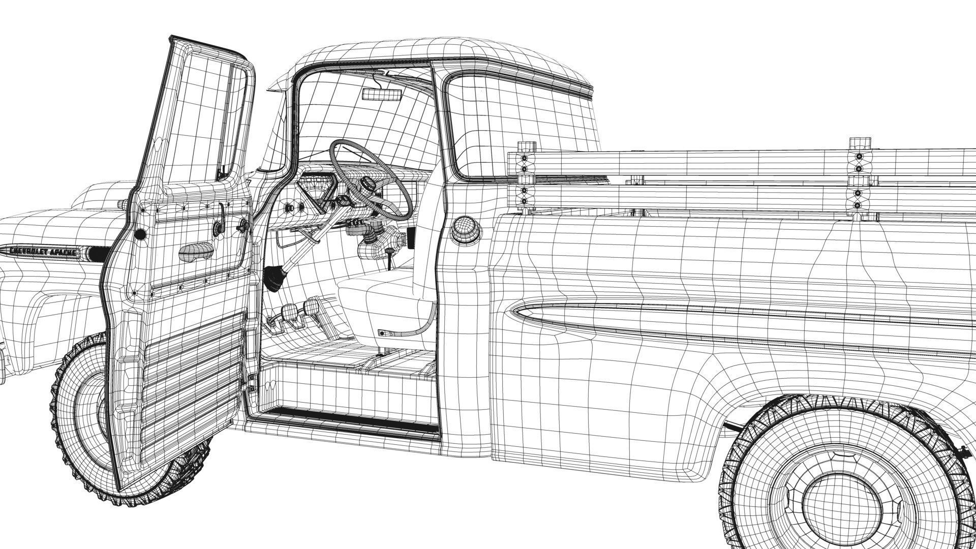 Chevrolet Apache 4x4  3D model_52