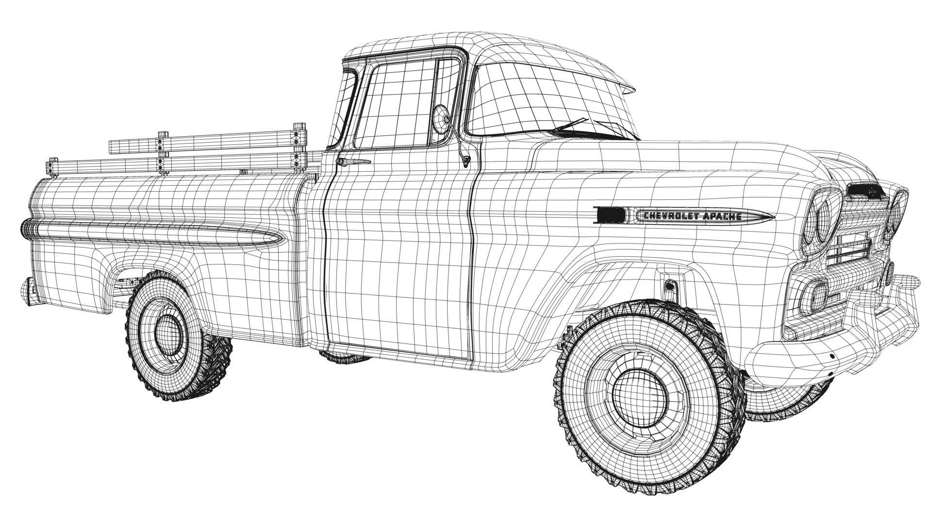 Chevrolet Apache 4x4  3D model_49