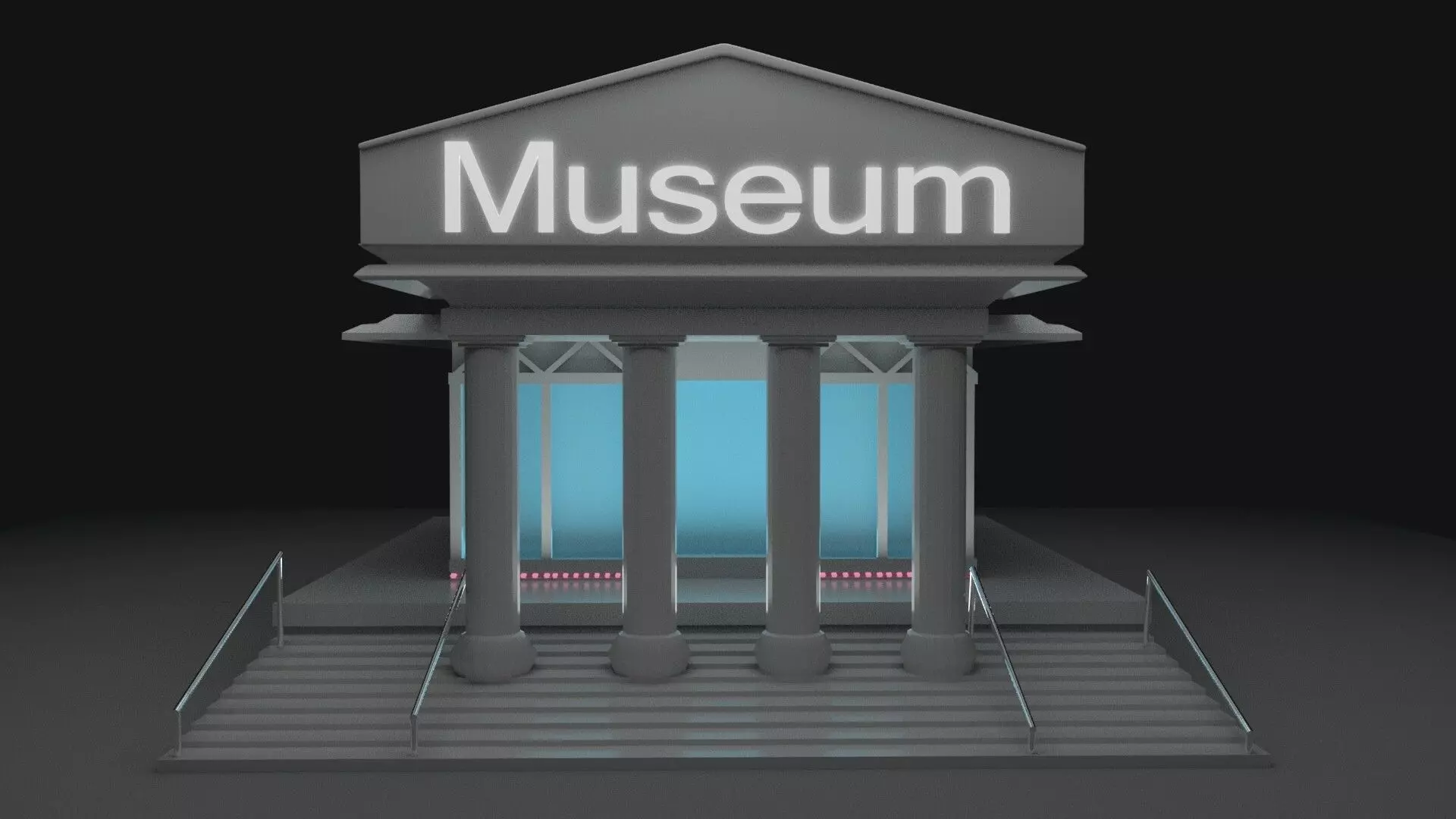 museum 3d model 3D model_0