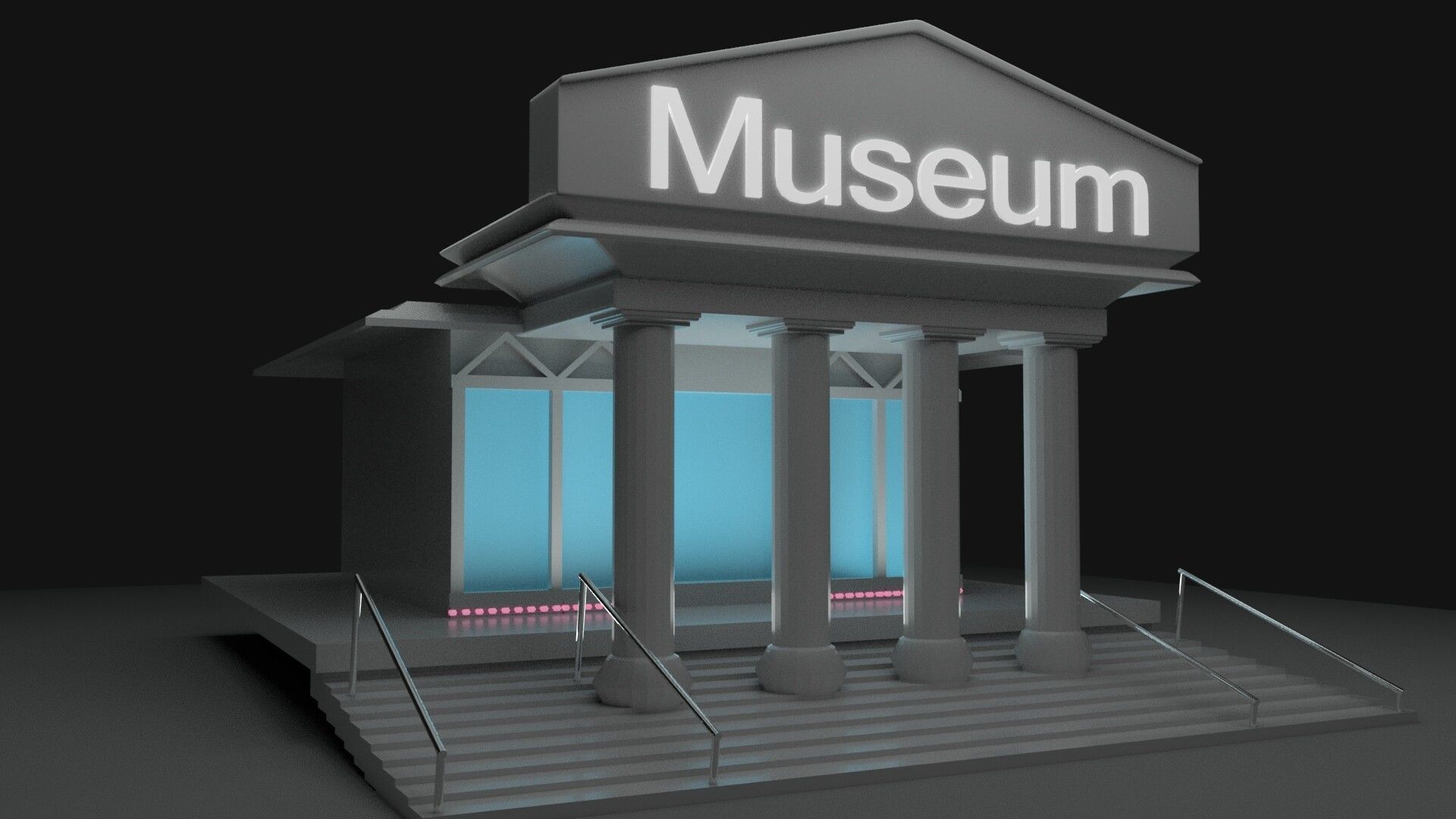 museum 3d model 3D model_1