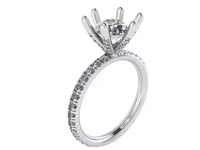 Round Cut Diamond Ring 1380