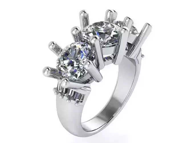 3-Stone Diamond Ring 1382