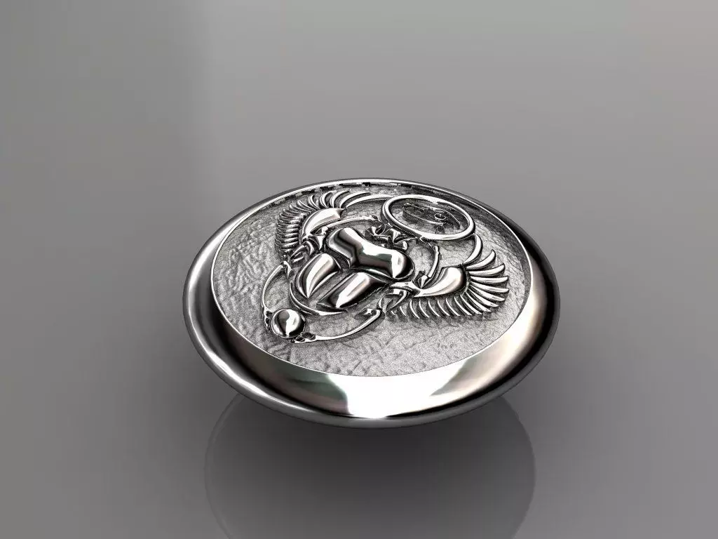 Egyptian Beetle Pendant 3D print model_0