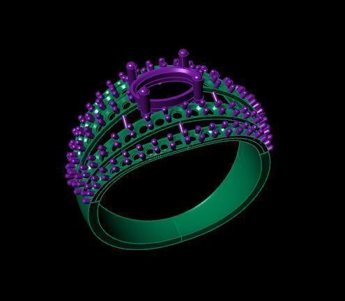 Rings  3D print model_3