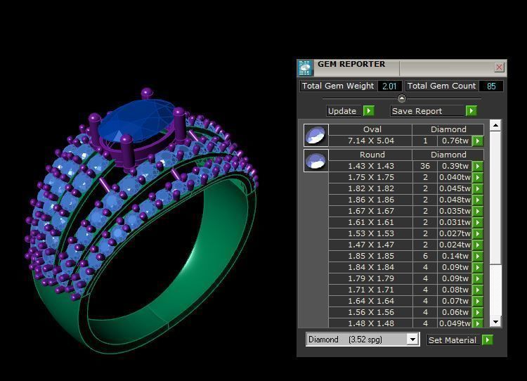 Rings  3D print model_4