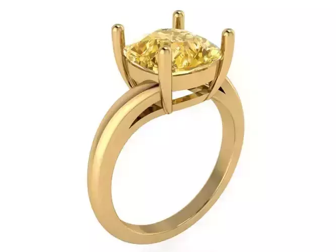 Cushion Cut Basket Setting Ring 1390