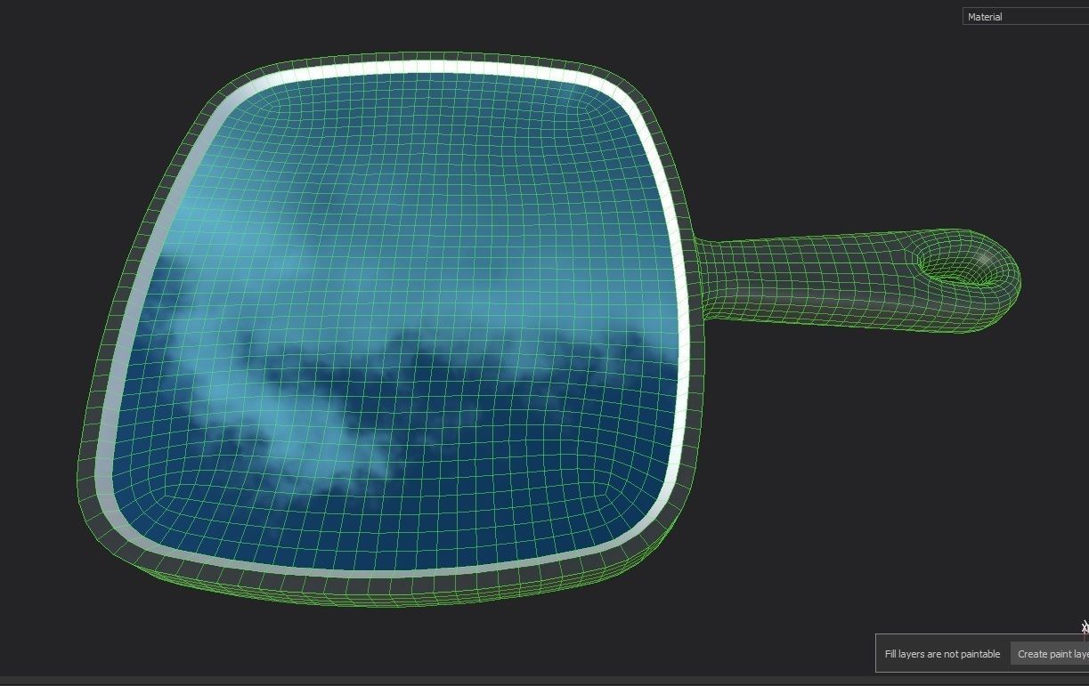 Mirror 02 Low-poly 3D model_13