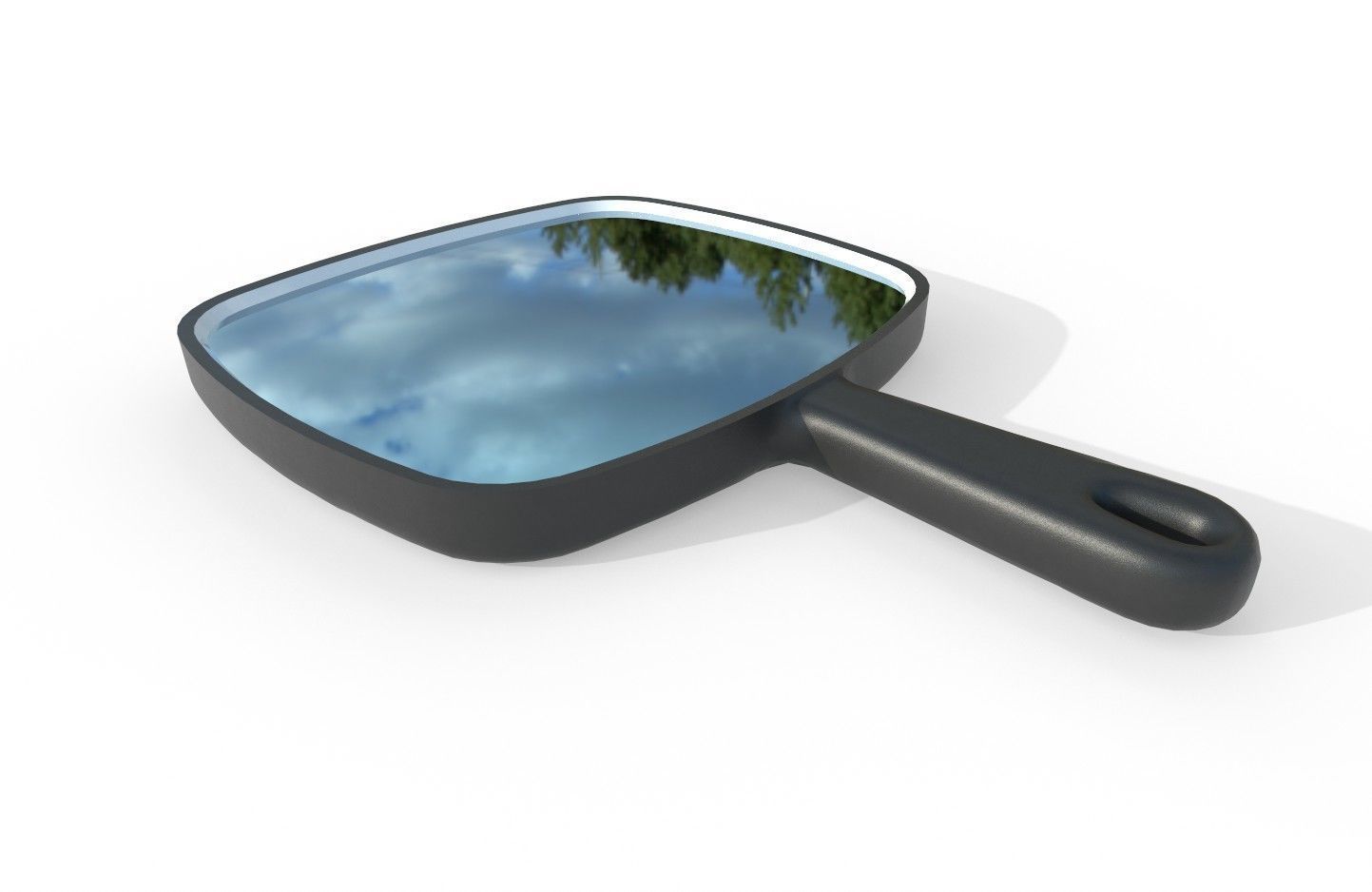 Mirror 02 Low-poly 3D model_3