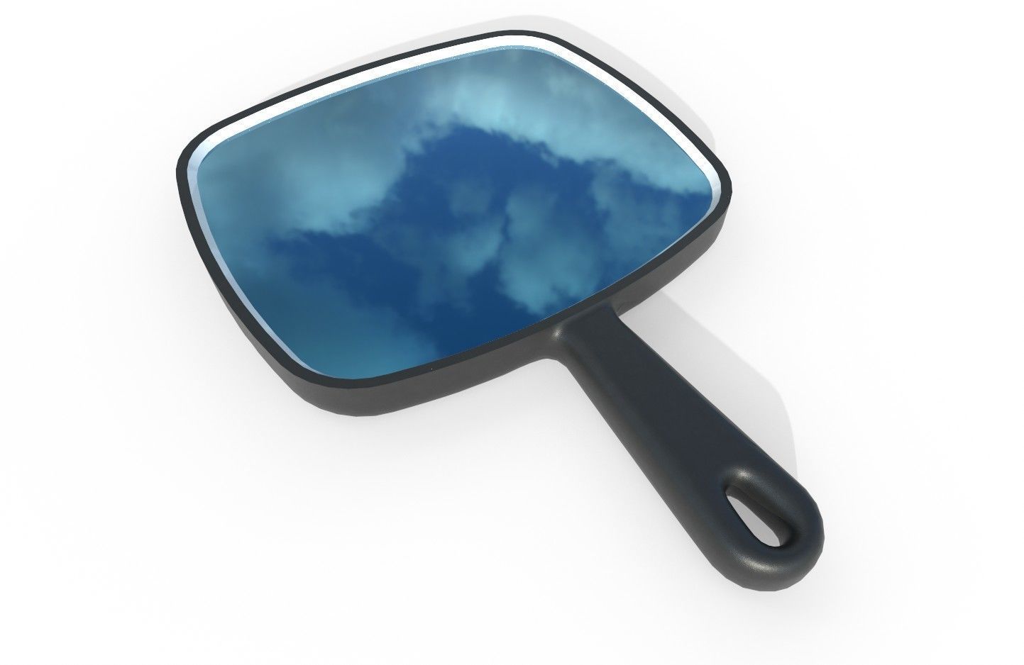 Mirror 02 Low-poly 3D model_5