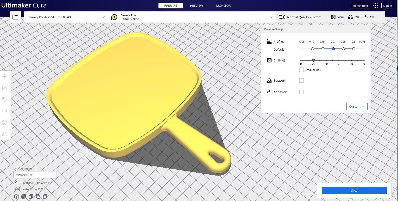 Mirror 02 Low-poly 3D model_2