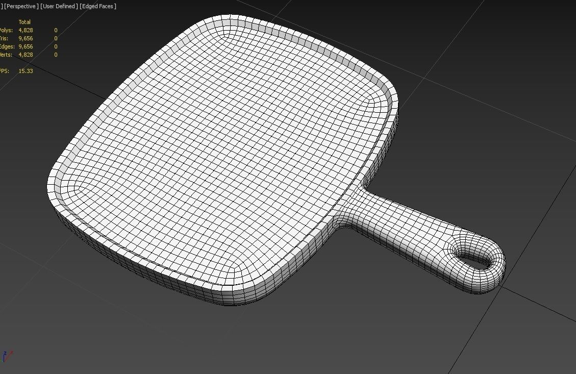 Mirror 02 Low-poly 3D model_14