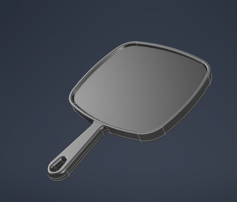 Mirror 02 Low-poly 3D model_15
