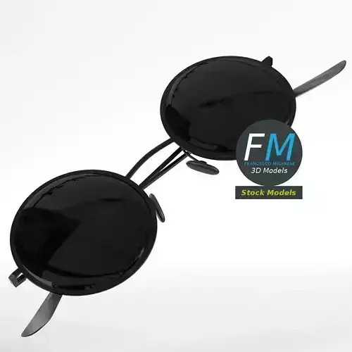 Sunglasses round 3D model