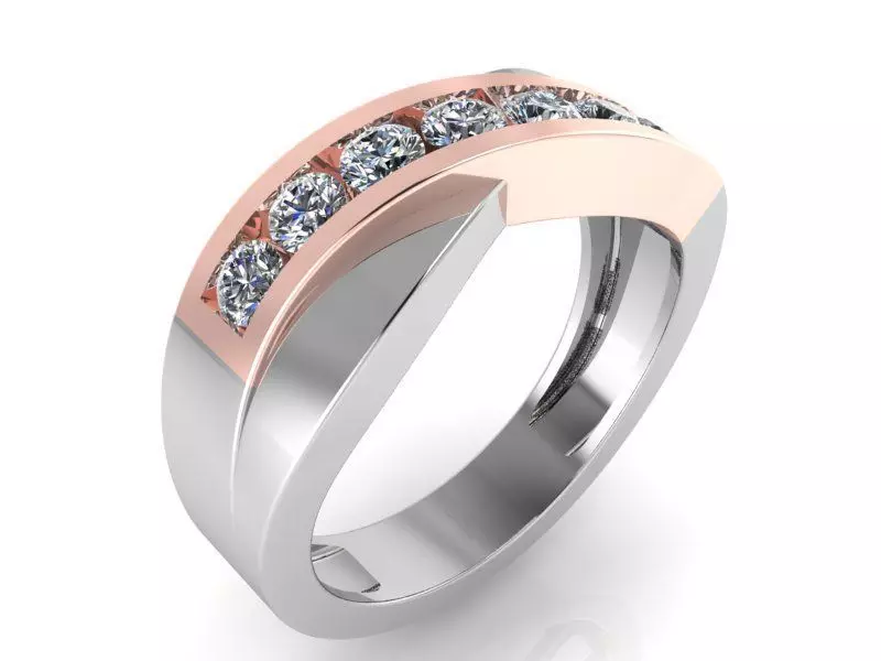 Diamond Twisted Band 1399 3D print model