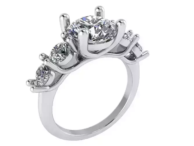 5 Stone Diamond Ring 1403