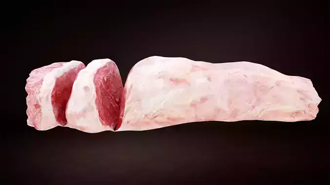 Cut Tail Of Rump Low-poly 3D model