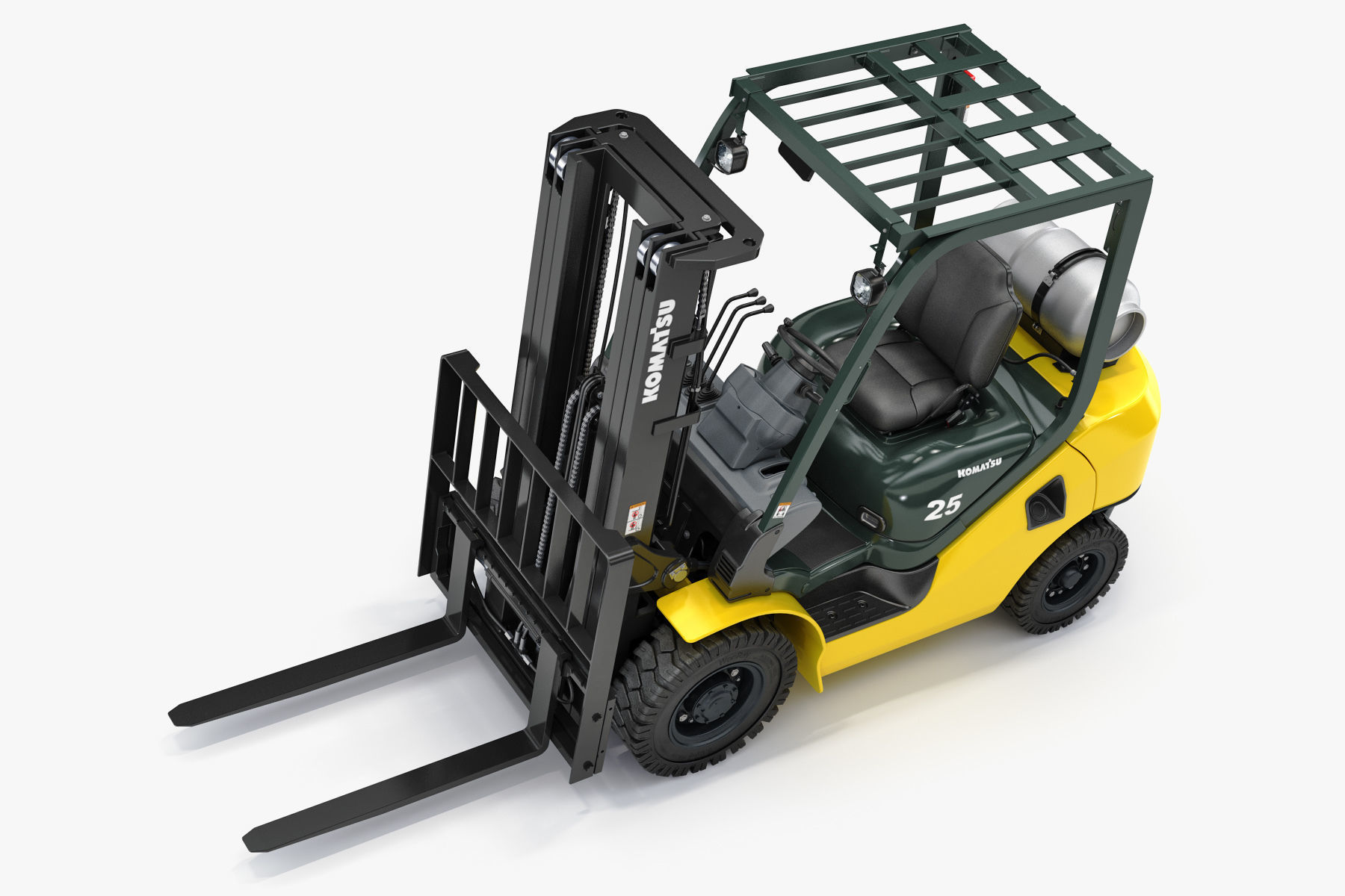 Forklift Komatsu BX50 3D model_8