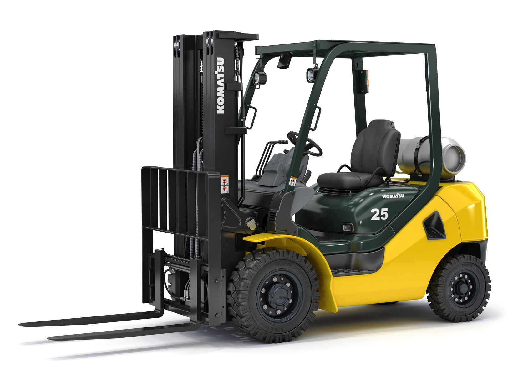 Forklift Komatsu BX50 3D model_0