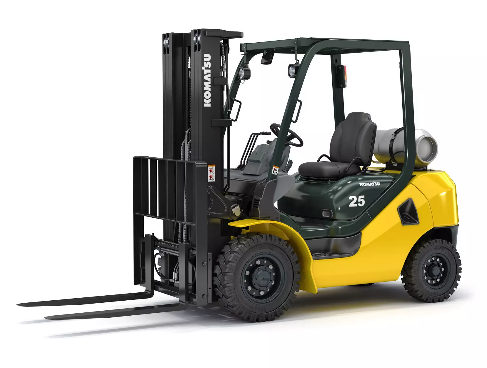 Forklift Komatsu BX50 3D model_0