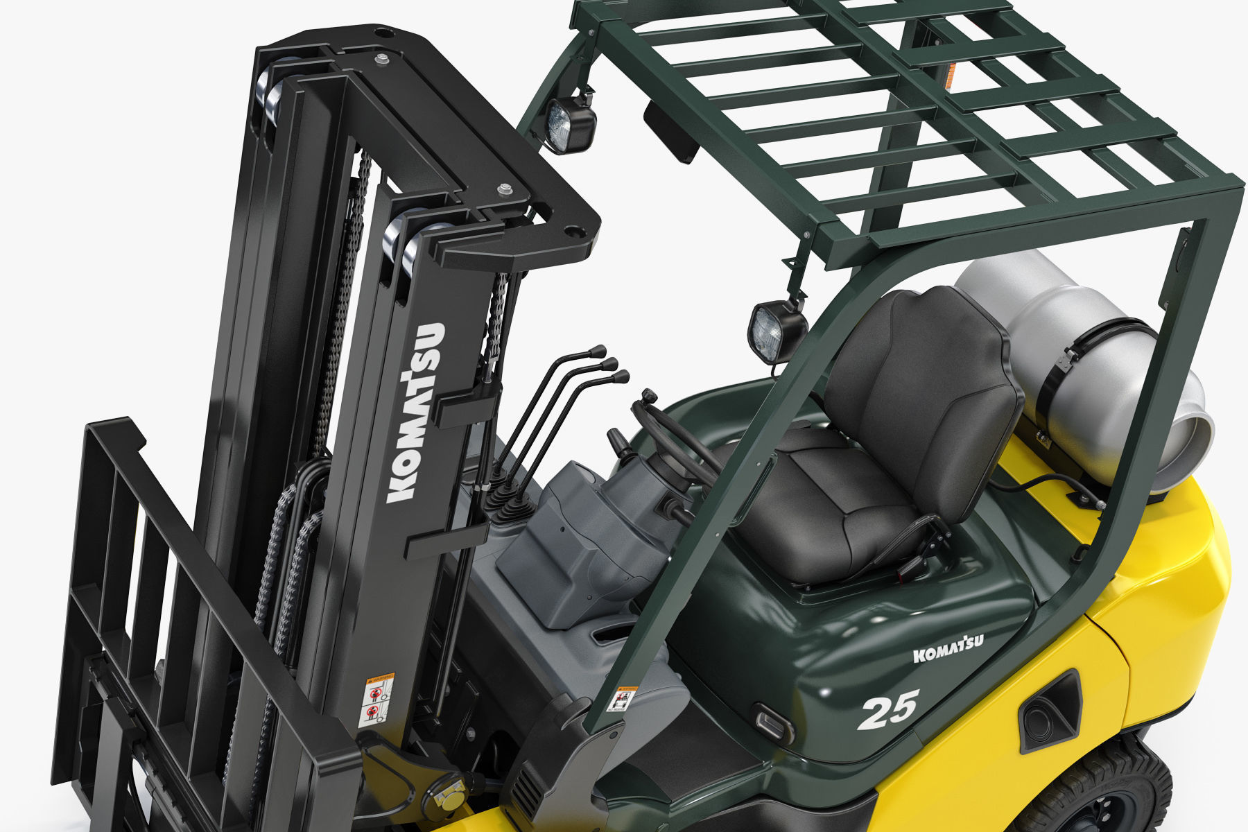 Forklift Komatsu BX50 3D model_12