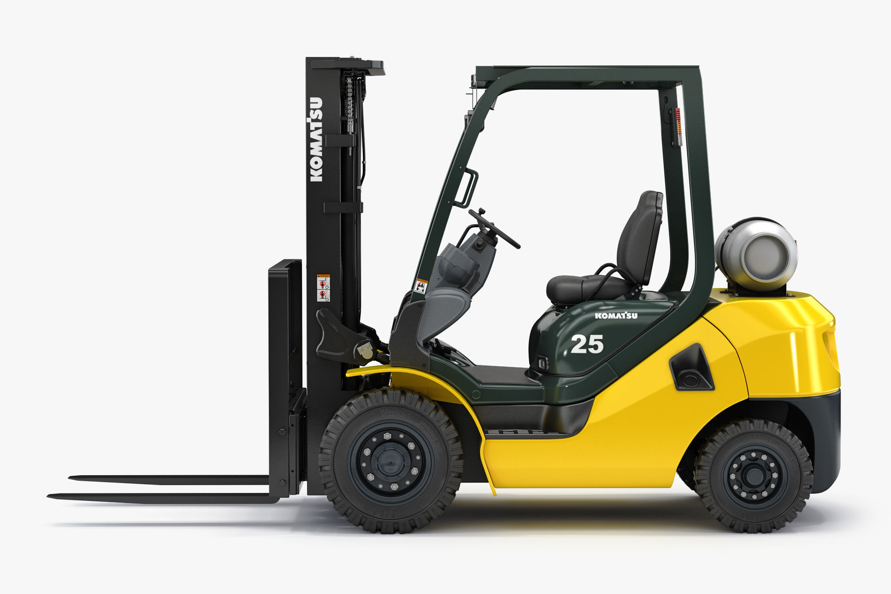 Forklift Komatsu BX50 3D model_2
